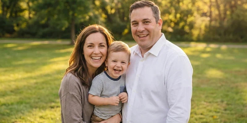 What to Wear for Family Photos When You're a Big Guy
