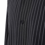No-Gap Stretch Dress Shirt – Black Stripe / Long Sleeve