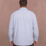 No-Gap Stretch Shirt – Light Blue / Long Sleeve