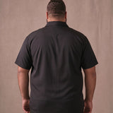 No-Gap Stretch Shirt – Black / Short Sleeve