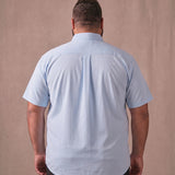 No-Gap Stretch Shirt – Light Blue / Short Sleeve