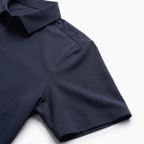 No-Gap Stretch Shirt – Navy / Short Sleeve