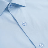 No-Gap Stretch Shirt – Light Blue / Long Sleeve