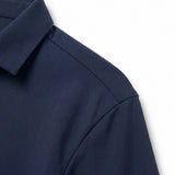 No-Gap Stretch Shirt – Navy / Long Sleeve