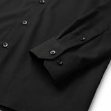 No-Gap Stretch Shirt – Black / Long Sleeve