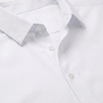 White dress shirt fabric detail close-up